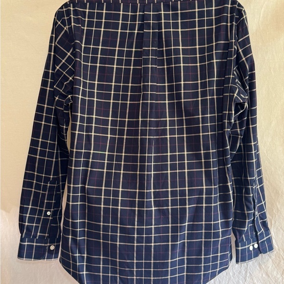 I-6 Men’s Brooks Brothers Black Cream & Red Plaid Dress Shirt Size L - Picture 8 of 16